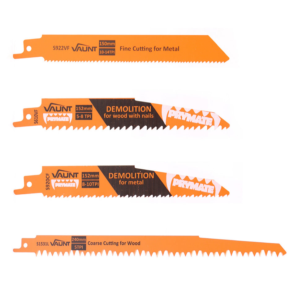 Vaunt V1353011 20 Piece Mixed Use Reciprocating Saw Blade Set