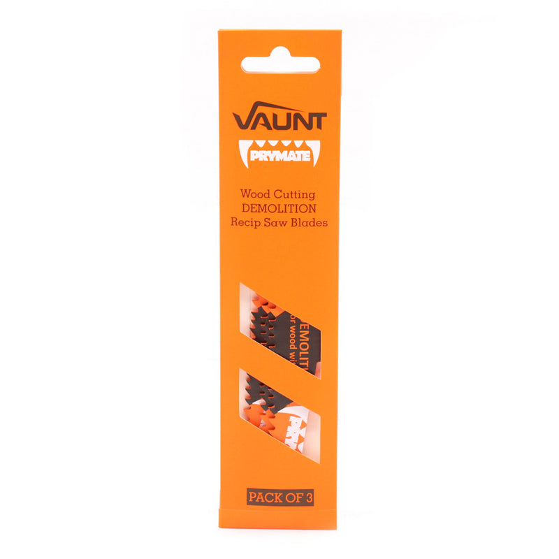 Vaunt V1353020 150mm Demolition Reciprocating Saw Blades For Wood & Metal (S610VF) â€“ Pack of 3