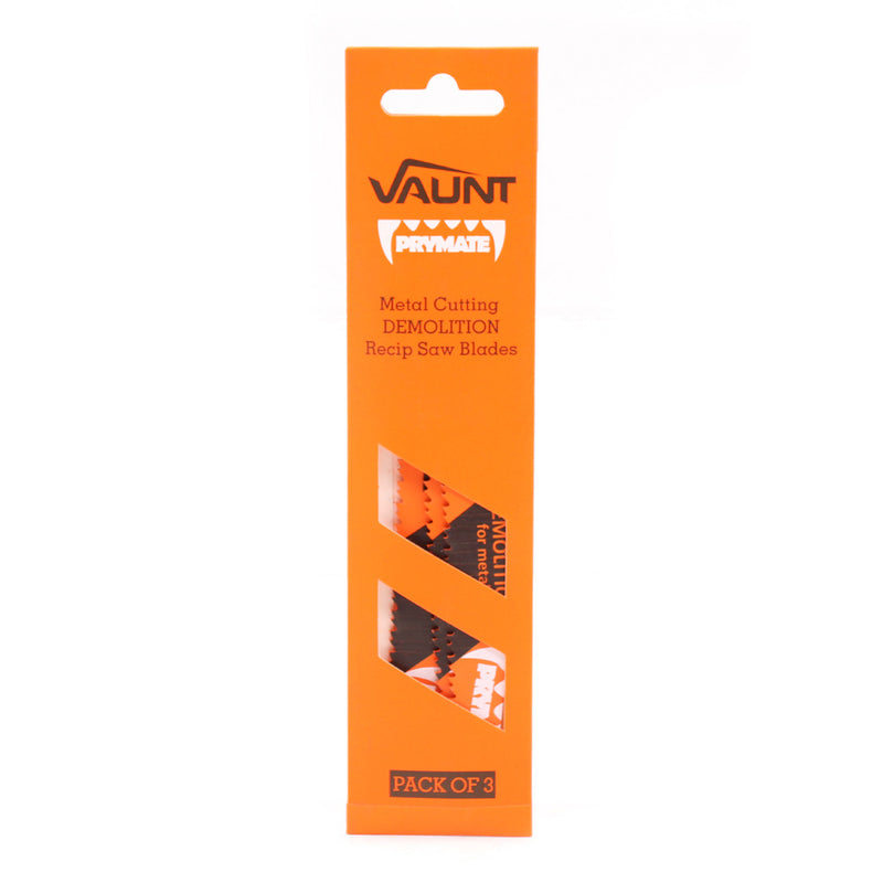 Vaunt V1353025 152mm Demolition Reciprocating Saw Blades For Metal (S920CF) - Pack of 3