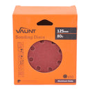 Vaunt V1357009 125mm 80 Grit Sanding Discs - Pack of 50