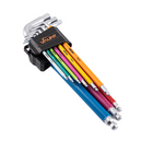 Vaunt V1422005 9 Piece Colour Coded Ball-End Hex Key Set