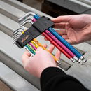 Vaunt V1422005 9 Piece Colour Coded Ball-End Hex Key Set