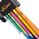 Vaunt V1422005 9 Piece Colour Coded Ball-End Hex Key Set