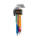 Vaunt V1422005 9 Piece Colour Coded Ball-End Hex Key Set