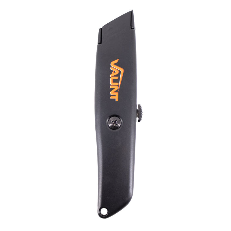 Vaunt V1423006 Black Retractable Utility Knife - Pack of 5