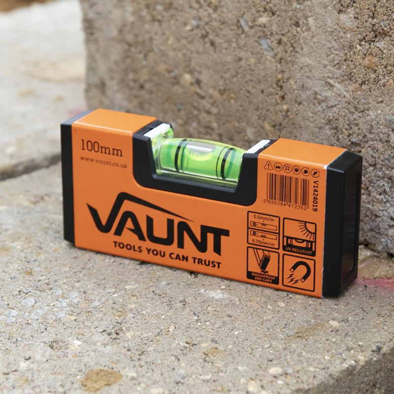 Vaunt V1424019 100mm Box Beam Pocket Level