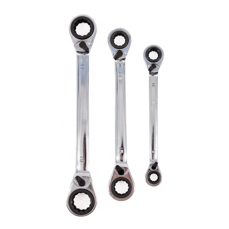 Vaunt V1448000 3 Piece Reversible Ratchet Spanner Set