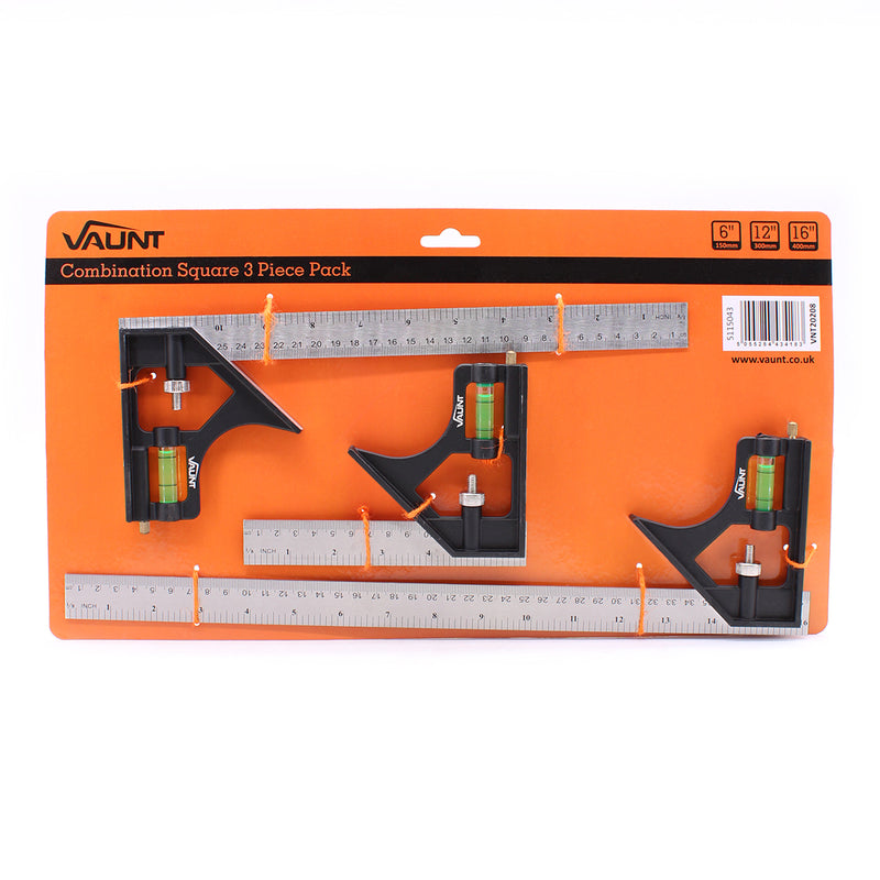 Vaunt V1449000 3 Piece Combination Square Set