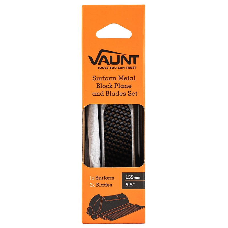 Vaunt V1454000 Surform Metal Block Plane and Blade's Set 155mm/5.5 Inch