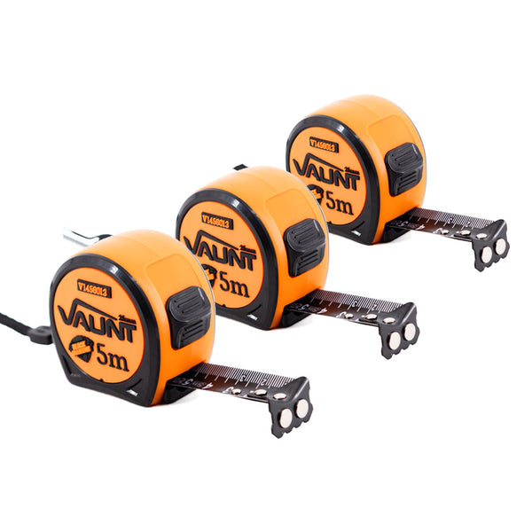 Vaunt V1456010 Premium 5m Metric Compact Tape Measure - Pack of 3