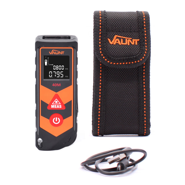 Vaunt V1501005 Laser Distance Measure 40m with Scroll Wheel Measure