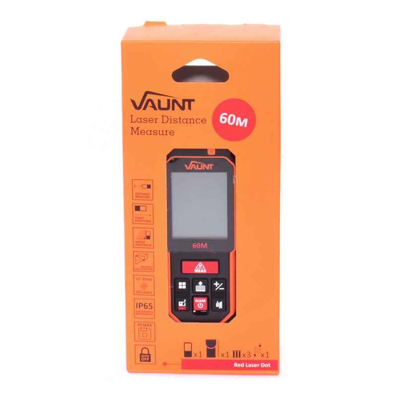 Vaunt V1501006 Professional Laser Distance Measure 60m