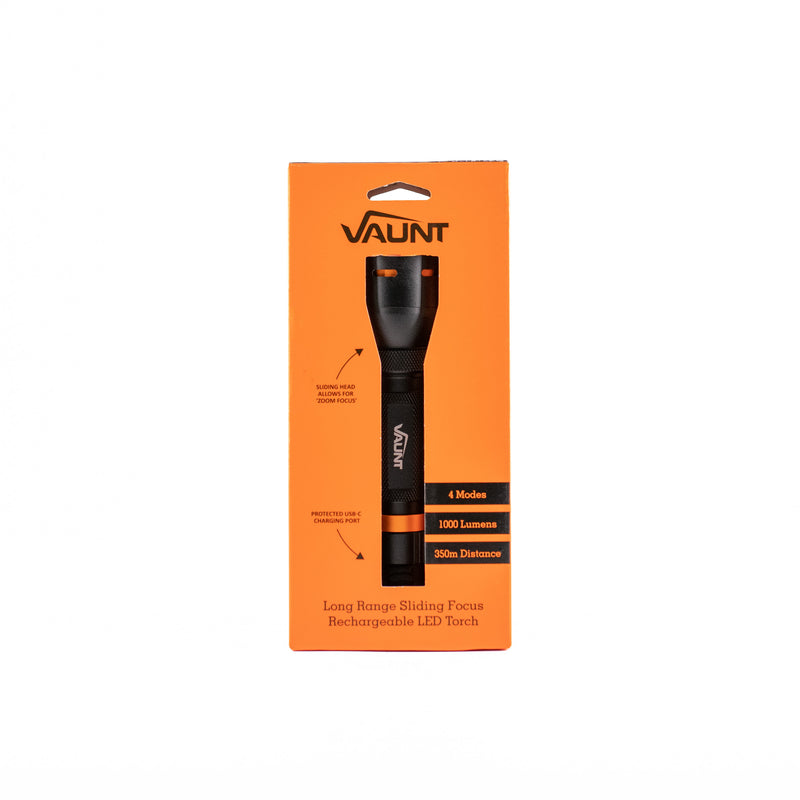 Vaunt V1612007 1000 Lumen Heavy Duty Sliding Focus Hand Torch