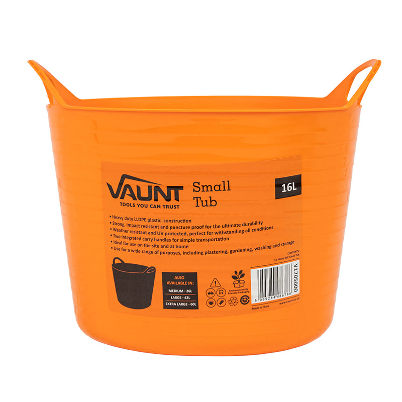 Vaunt V1705000 Small 16L Plastic Tub