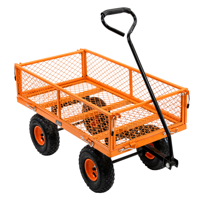 Vaunt V1712000 82Ltr Metal Garden Cart