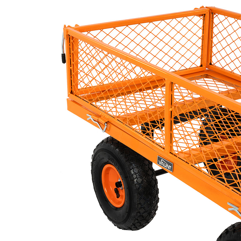 Vaunt V1712000 82Ltr Metal Garden Cart