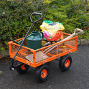Vaunt V1712000 82Ltr Metal Garden Cart