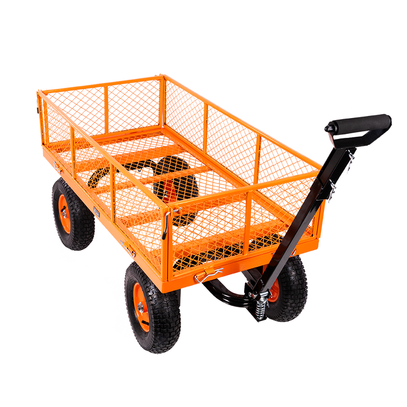 Vaunt V1712002 Heavy Duty 166Ltr Metal Garden Cart
