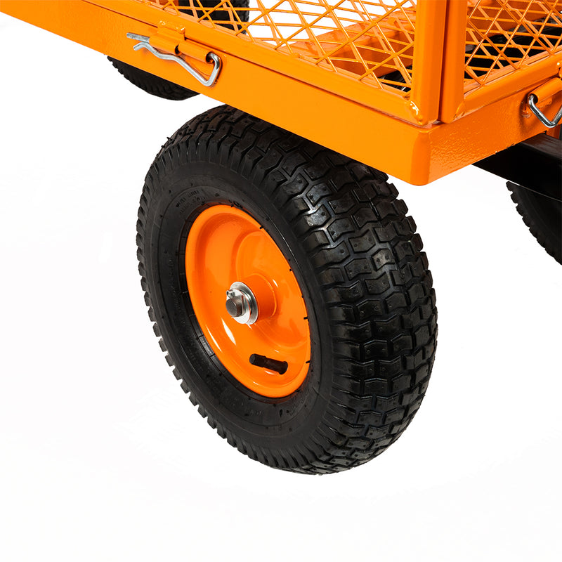 Vaunt V1712002 Heavy Duty 166Ltr Metal Garden Cart