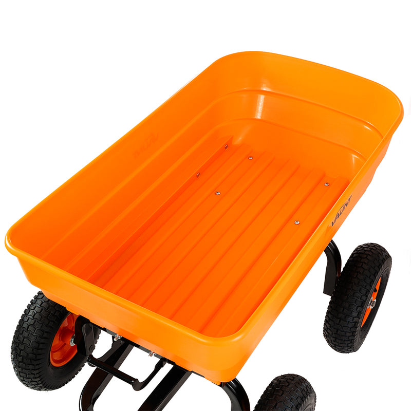 Vaunt V1712006 Heavy Duty 125Ltr Plastic Garden Dump Cart