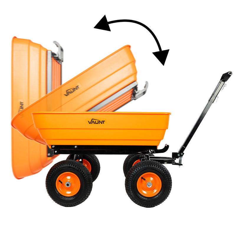 Vaunt V1712006 Heavy Duty 125Ltr Plastic Garden Dump Cart