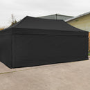 Vaunt V1903008 6m x 1.9m Plain Gazebo Side Panel - Black