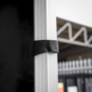 Vaunt V1903008 6m x 1.9m Plain Gazebo Side Panel - Black