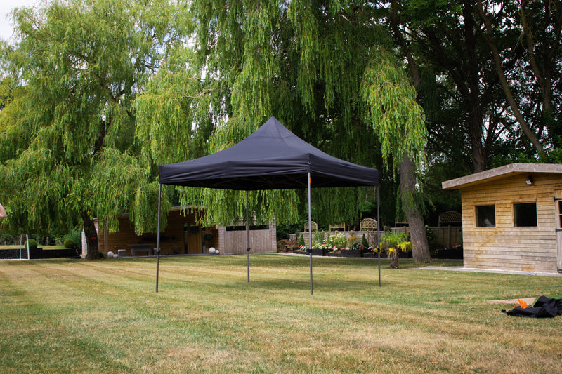 Vaunt V1903200 3m x 3m Steel Pop-Up Gazebo - Black
