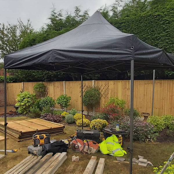Vaunt V1903200 3m x 3m Steel Pop-Up Gazebo - Black
