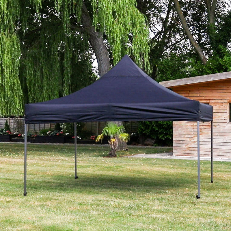 Vaunt V1903200 3m x 3m Steel Pop-Up Gazebo - Black