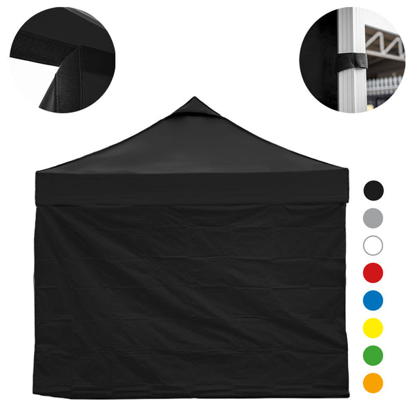Vaunt V1903006 3m x 1.9m Plain Gazebo Side Panel - Black