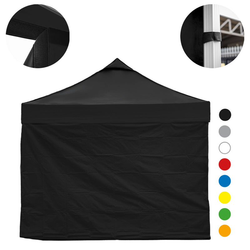 Vaunt V1903006 3m x 1.9m Plain Gazebo Side Panel - Black