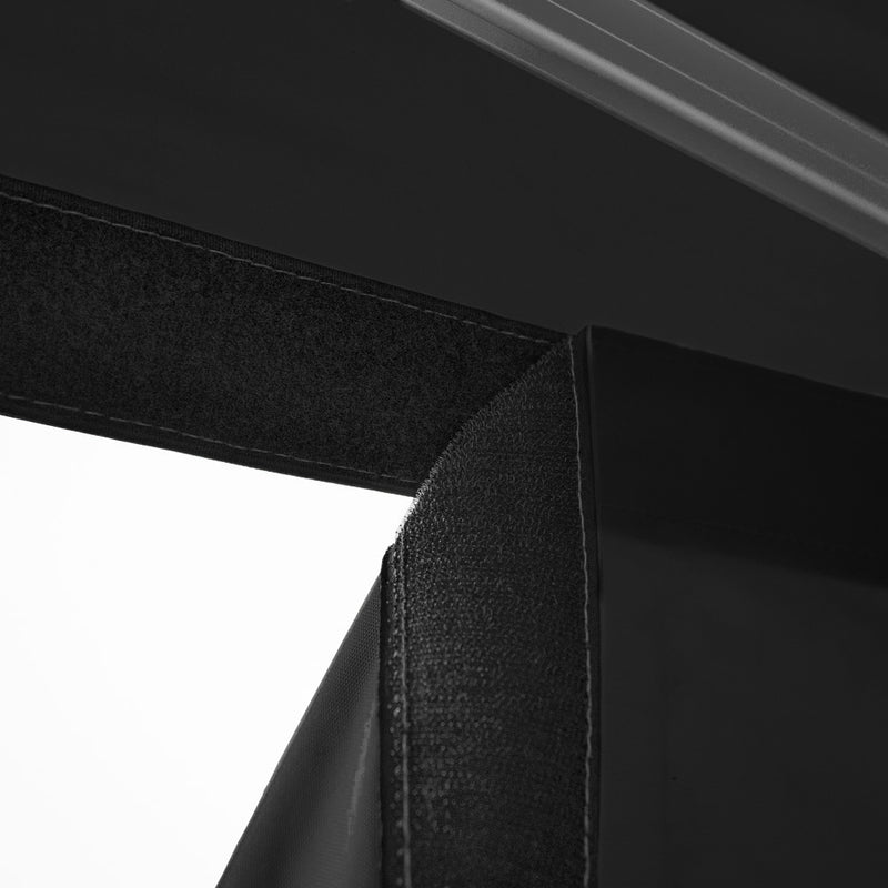 Vaunt V1903006 3m x 1.9m Plain Gazebo Side Panel - Black