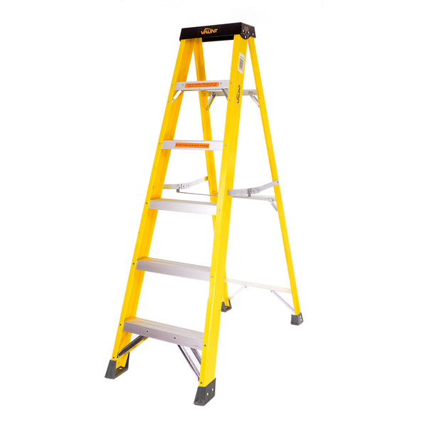 Vaunt V2002001 6 Tread Fibreglass Step Ladder - 1.67m