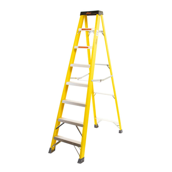 Vaunt V2002002 8 Tread Fibreglass Step Ladder - 2.23m