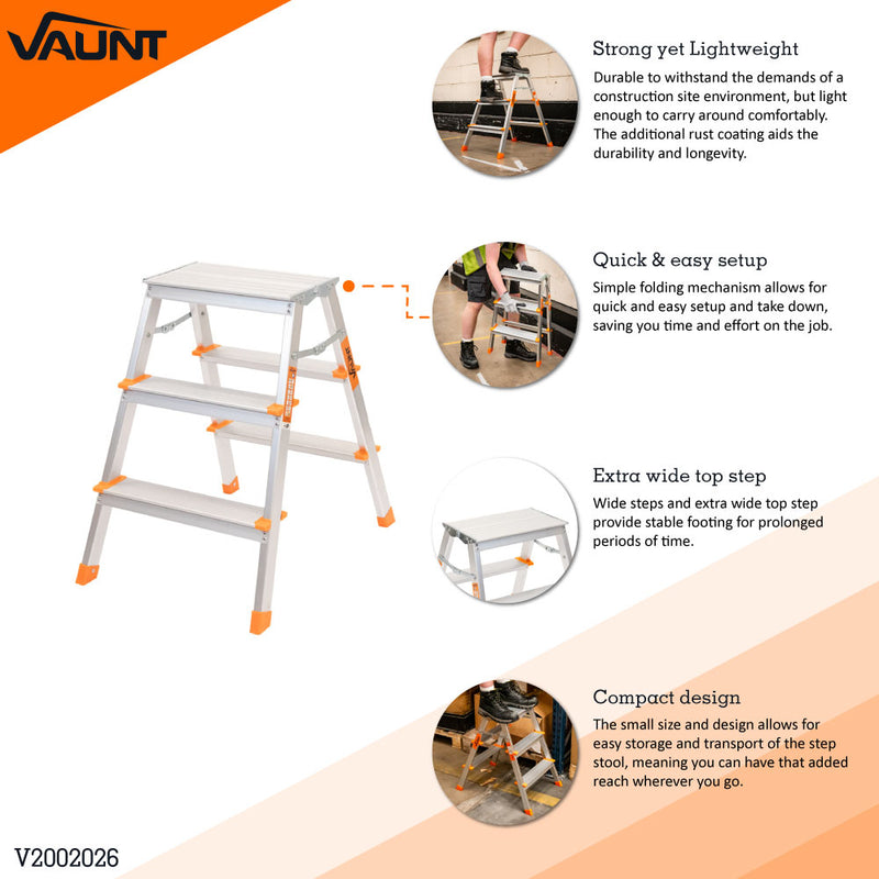 Vaunt V2002026 3 Tread Step Stool