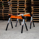 Vaunt V2003013 Heavy Duty Adjustable Height Saw Horse Twin Pack