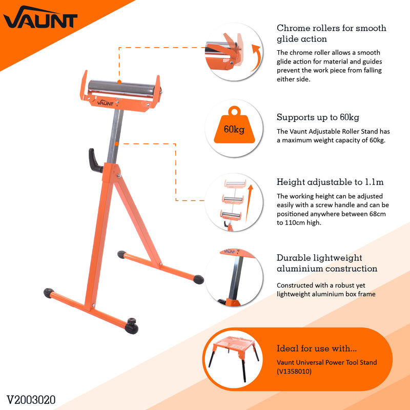 Vaunt V2003020 Adjustable Roller Stand