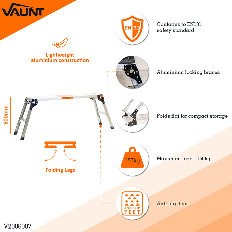 Vaunt V2006007 Aluminium Work Platform 1200mm x 300mm