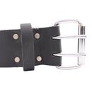 Vaunt V2301005 Leather Belt Black Double Pin 2''