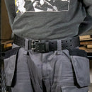 Vaunt V2301005 Leather Belt Black Double Pin 2''