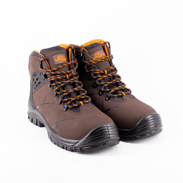 Vaunt V2306023 Berlin Safety Boots - Brown Size 9