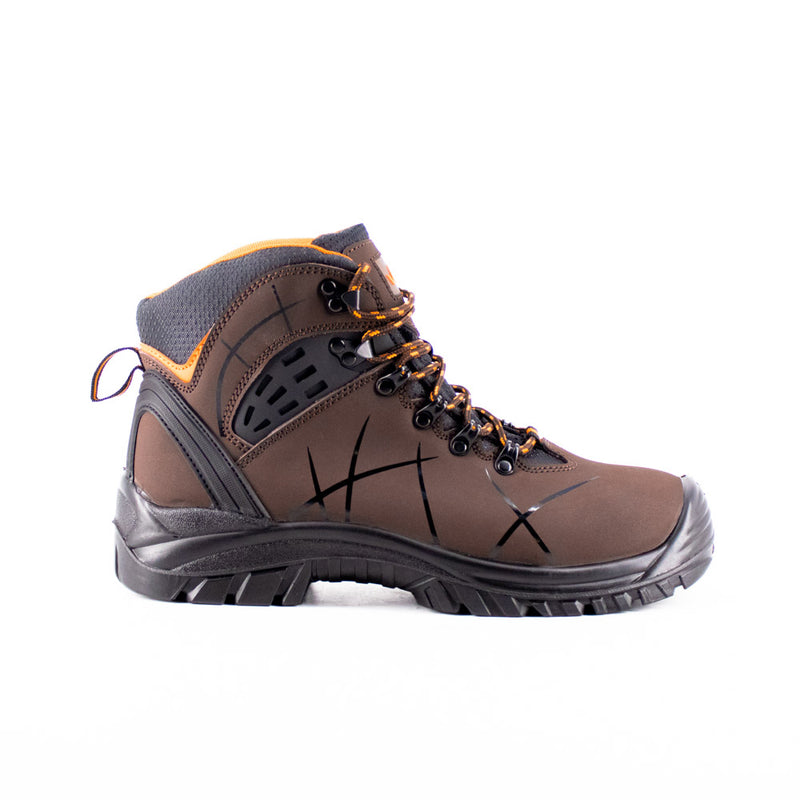 Vaunt V2306024 Berlin Safety Boots - Brown Size 10