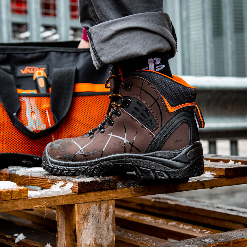Vaunt V2306024 Berlin Safety Boots - Brown Size 10