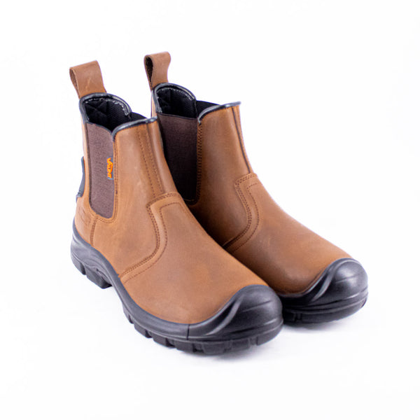 Vaunt V2306043 Madrid Safety Boots - Brown Size 9