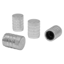 Sealey VCA4 Aluminium Valve Cap 4pc - Silver Anodised