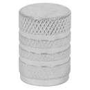 Sealey VCA4 Aluminium Valve Cap 4pc - Silver Anodised