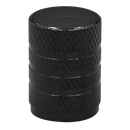 Sealey VCB4 Aluminium Valve Cap 4pc - Black Anodised