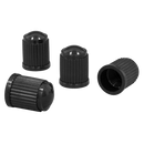 Sealey VCP4 Plastic Valve Caps 4pc - Black