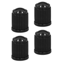 Sealey VCP4 Plastic Valve Caps 4pc - Black